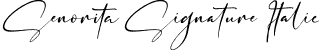 Senorita Signature Italic font - Senorita Signature Italic.ttf