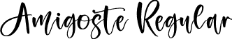 Amigoste Regular font - Amigoste.otf