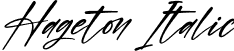 Hageton Italic font - Hageton Italic.ttf