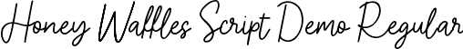 Honey Waffles Script Demo Regular font - Honey Waffles Script Demo.ttf