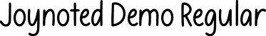 Joynoted Demo Regular font - Joynoted Demo.ttf