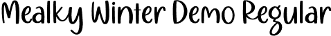 Mealky Winter Demo Regular font - Mealky Winter Demo.ttf