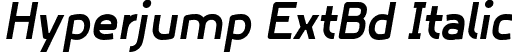 Hyperjump ExtBd Italic font - Hyperjump ExtraBold Oblique.otf