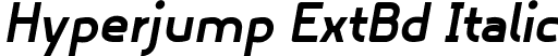 Hyperjump ExtBd Italic font - Hyperjump ExtraBold Oblique.ttf