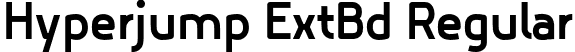 Hyperjump ExtBd Regular font - Hyperjump ExtraBold.otf