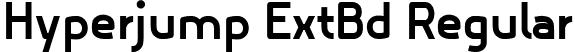 Hyperjump ExtBd Regular font - Hyperjump ExtraBold.ttf