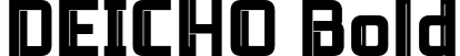 DEICHO Bold font - DEICHO-Bold.otf