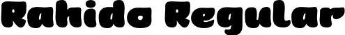 Rahido Regular font - Rahidopersonal.otf