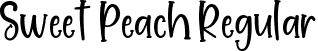 Sweet Peach Regular font - Sweet Peach.otf