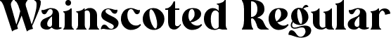 Wainscoted Regular font - wainscoted.ttf