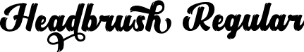 Headbrush Regular font - Headbrush-lgBq0.ttf