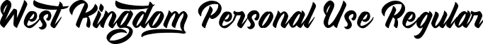 West Kingdom Personal Use Regular font - WestKingdomPersonalUse-vmvKD.ttf