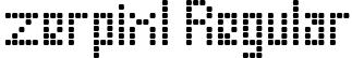 zerpixl Regular font - zerpixl-Regular.ttf