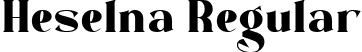 Heselna Regular font - Heselna.otf