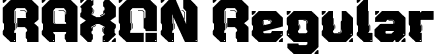 RAXON Regular font - RAXON-Regular.ttf