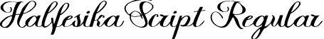 Halfesika Script Regular font - Halfesika Script.otf