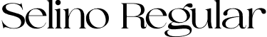 Selino Regular font - Selino Regular.ttf