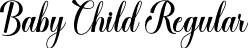 Baby Child Regular font - Baby Child.otf