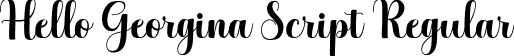 Hello Georgina Script Regular font - Hello Giorgina.ttf