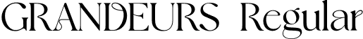 GRANDEURS Regular font - grandeurs.otf