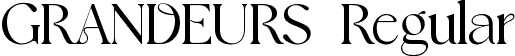 GRANDEURS Regular font - grandeurs.ttf