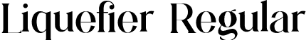 Liquefier Regular font - liquefier.otf