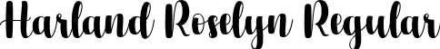 Harland Roselyn Regular font - Harland Roselyn.ttf