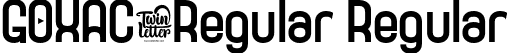 GOXAC-Regular Regular font - GOXAC-GOXAC-Regular.otf