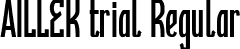 AILLEK trial Regular font - AILLEKPERSONAL.ttf