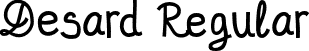 Desard Regular font - desard.otf