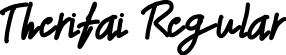 Therifai Regular font - Therifai.otf