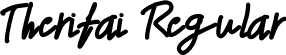 Therifai Regular font - Therifai.ttf