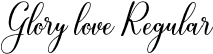 Glory love Regular font - Glory Love.otf