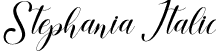 Stephania Italic font - Stephania.otf