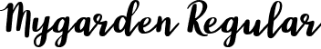 Mygarden Regular font - Mygarden.ttf