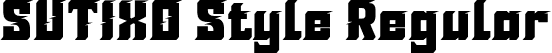 SUTIXO Style Regular font - SUTIXO-Style.otf