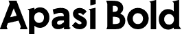 Apasi Bold font - Apasi-Bold Prsonal Use.otf