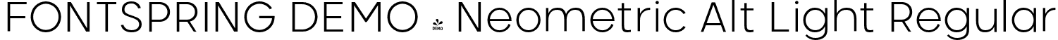 FONTSPRING DEMO - Neometric Alt Light Regular font - Fontspring-DEMO-neometricalt-light.otf