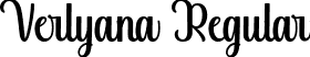 Verlyana Regular font - Verlyana.ttf