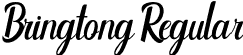 Bringtong Regular font - Bringtong.otf