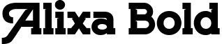 Alixa Bold font - Alixa-Bold.ttf