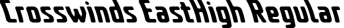 Crosswinds EastHigh Regular font - Crosswinds-EastHigh.ttf