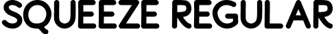 Squeeze Regular font - Squeeze.ttf