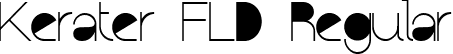 Kerater FLD Regular font - NoLicense_KeraterFLD.ttf