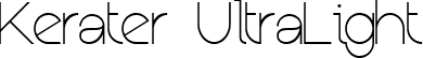 Kerater UltraLight font - NoLicense_KeraterUltraLight.ttf