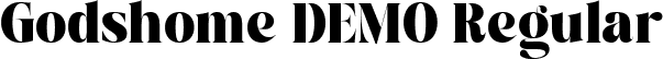 Godshome DEMO Regular font - Godshome-DEMO.ttf