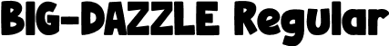 BIG-DAZZLE Regular font - BIG-DAZZLE.otf