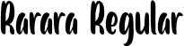 Rarara Regular font - Rarara.otf