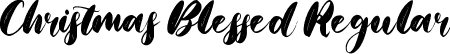 Christmas Blessed Regular font - Christmas Blessed - Demo.ttf