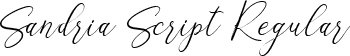 Sandria Script Regular font - Sandria Script.ttf